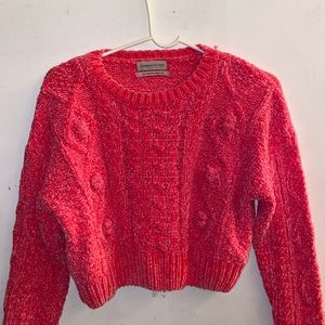 Urban Outfitters Cable Knit Cropped Sweater
